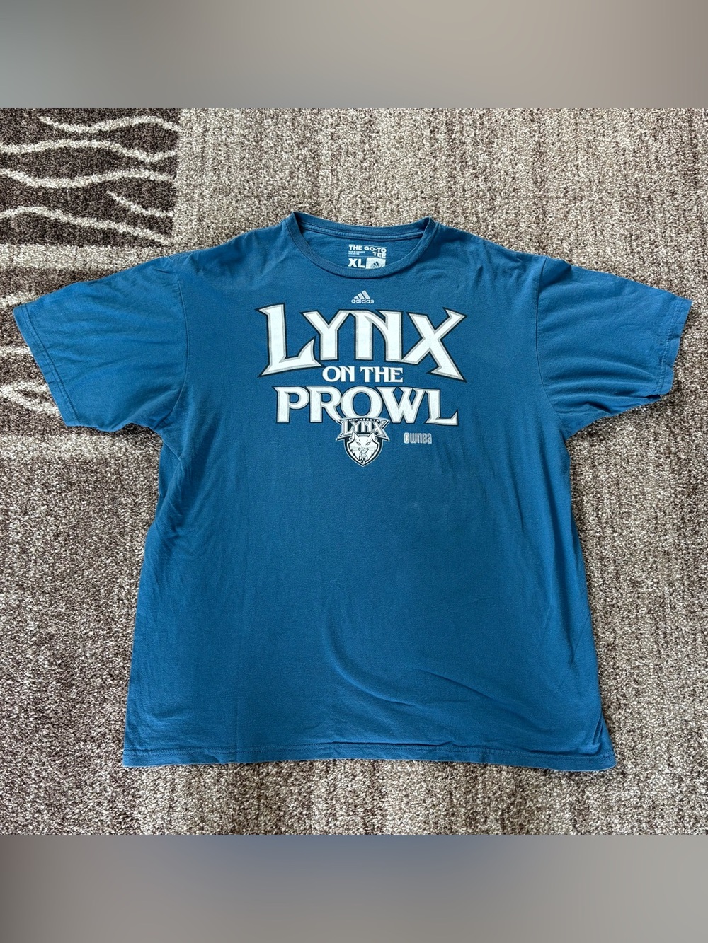 Minnesota Lynx Adidas WNBA Blue 100% Cotton T-Shirt Women’s XL